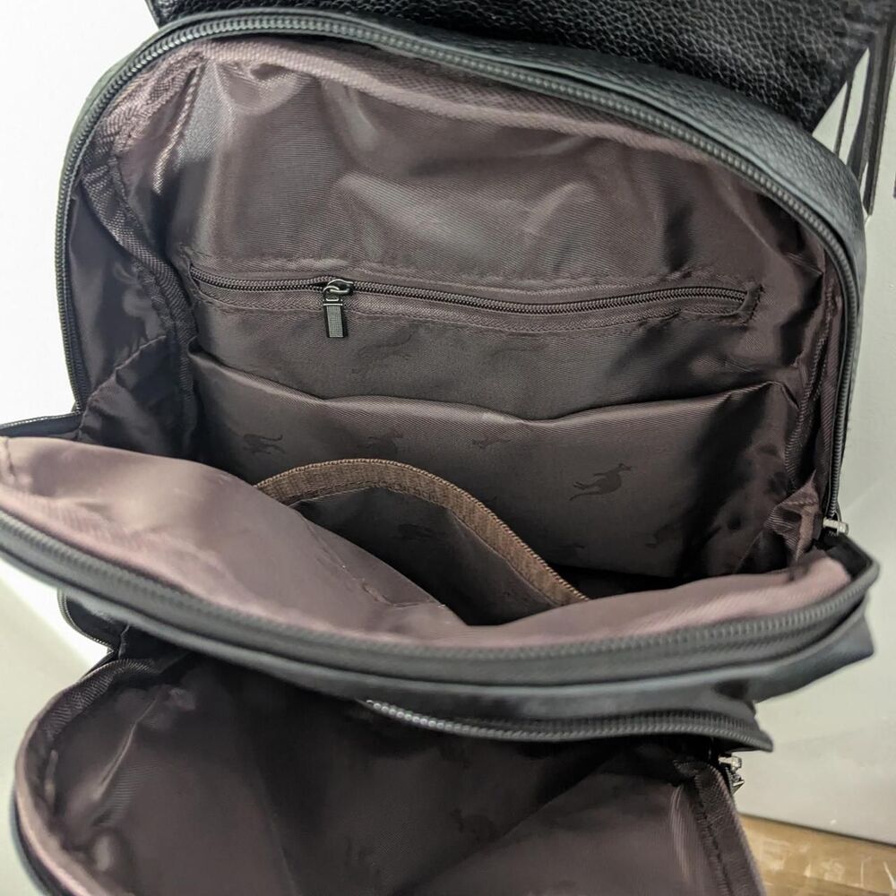 MaiqiDaishu Black PU Leather Backpack - Picture 4 of 5